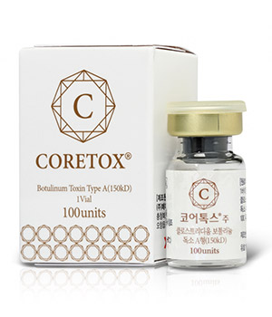 A型肉毒毒素产品 CORETOX 韩国国内最先去除非毒素蛋白质, 降低耐药性的发生, 持久性不亚于进口产品的韩国产肉毒素