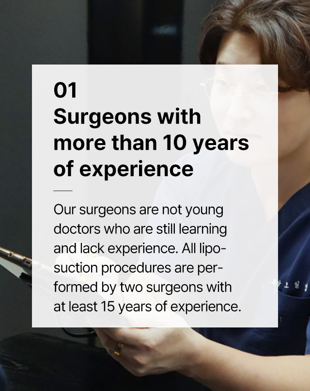 Surgeons with more than 10 years of experience