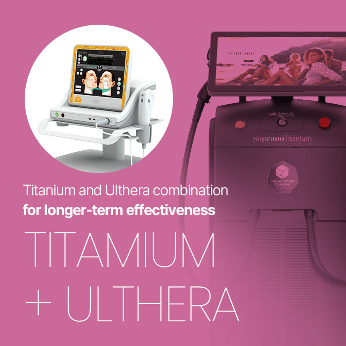 Titanium and Ulthera combination for longer-term effectiveness 