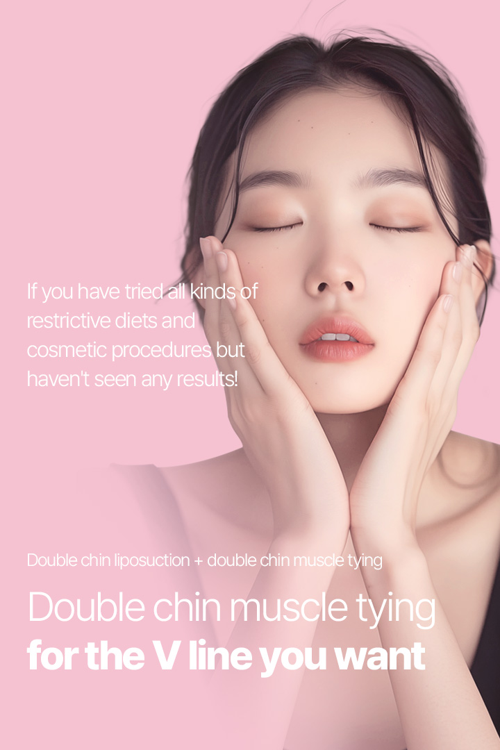 Double chin muscle tying for the V line you want Double chin liposuction+double chin muscle tying If you have tried all kinds of restrictive diets and cosmetic procedures but haven't seen any results!