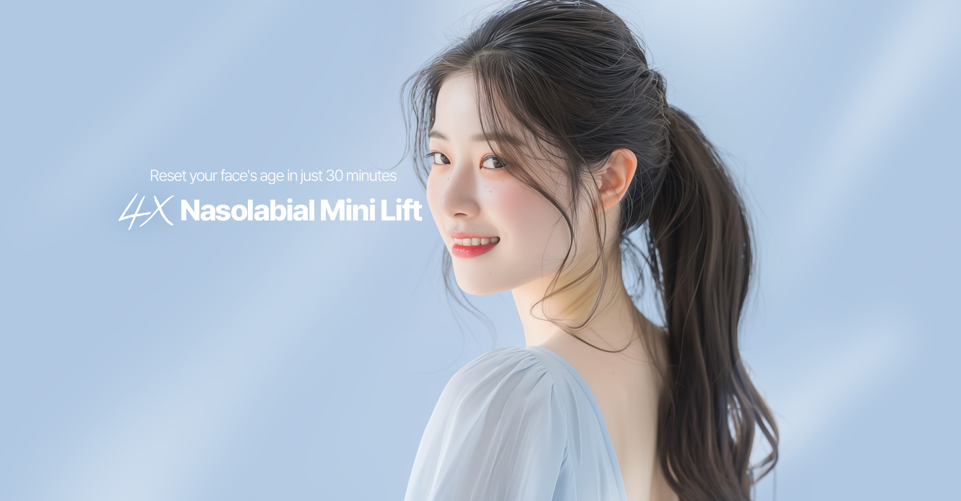 피부 노화로 생긴 Nasolabial 주름과 처진볼살을 끌어올려 Reset your face's age in just 30 minutes! SAYYES 4X Mini Lifting not only lifts the outer skin,  and fixes it vertically once more with a lifting thread to increase the effectiveness!